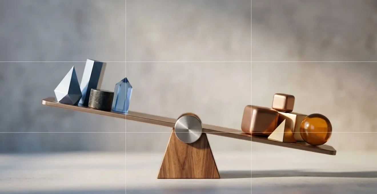 Représentation métaphorique de l'arbitrage entre rémunération et dividendes pour un entrepreneur à l'IS