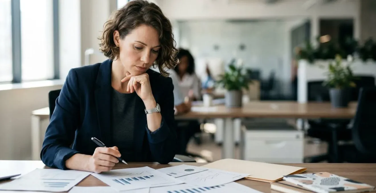 Professionnel analysant la rentabilité d'un projet d'investissement avec des données financières
