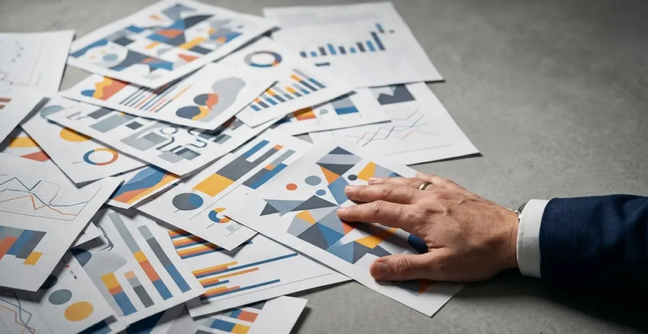 Représentation visuelle de la complexité et de la surcharge d'informations dans le reporting d'entreprise