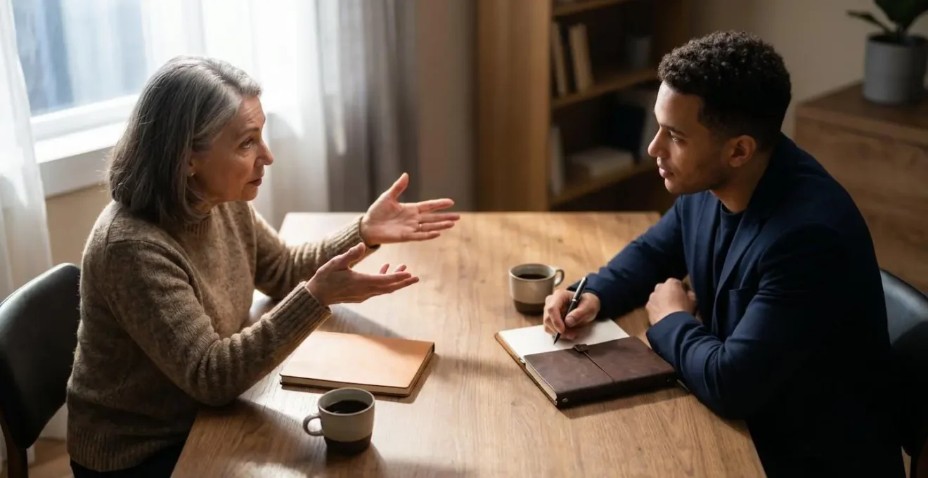 Séance de mentorat entre dirigeant expérimenté et futur bras droit