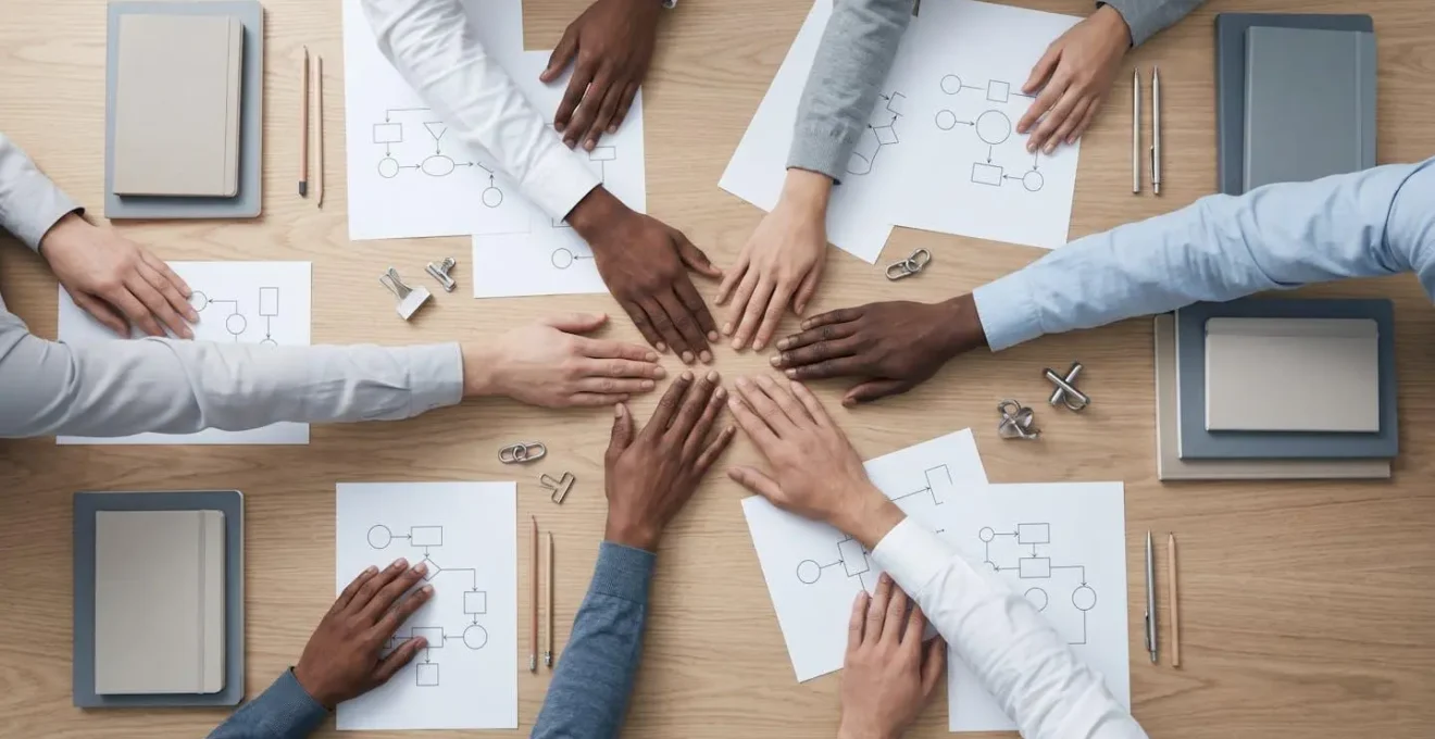 Session de formation collaborative autour d'un nouveau système informatique en entreprise